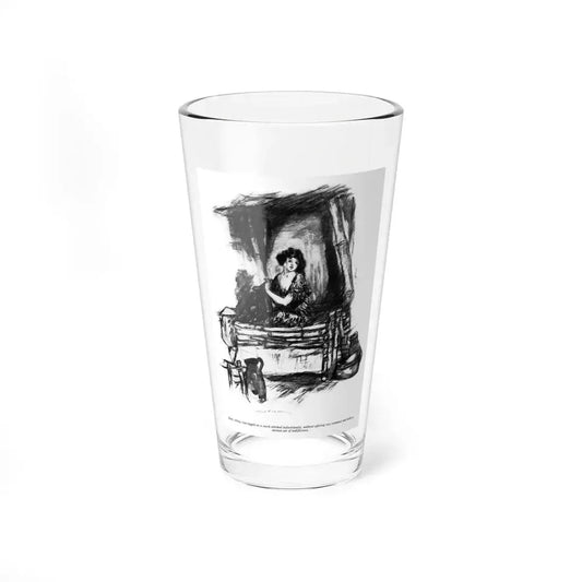 Pearls of Desire (5), Photoplay magazine, August 1917 (Magazine Illustration) Pint Glass 16oz 16oz - Go Mug Yourself
