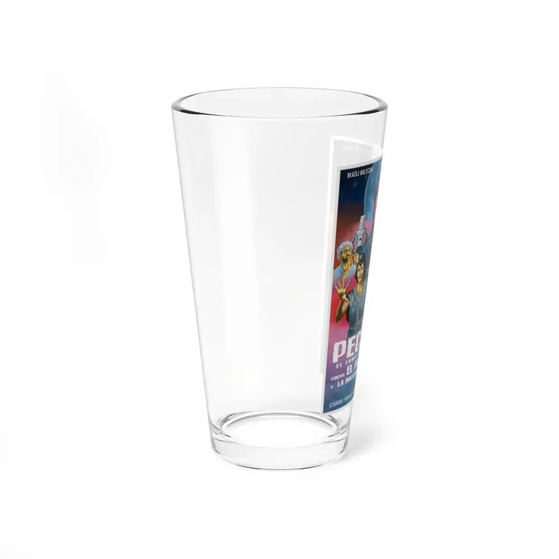 PECADOR THE BLACK MASKED MAN VS PROFESSOR LOCO AND THE INVASION FROM ANOTHER GALAXY Movie Poster - Pint Glass 16oz - Go Mug Yourself