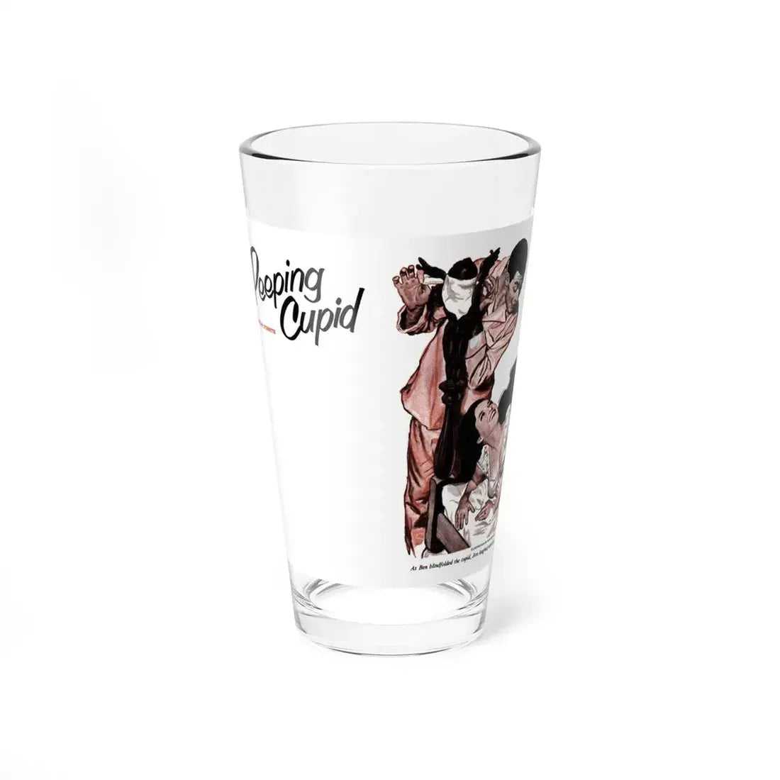 Peeping Cupid, The American Magazine, January 1953 (Magazine Illustration) Pint Glass 16oz 16oz - Go Mug Yourself