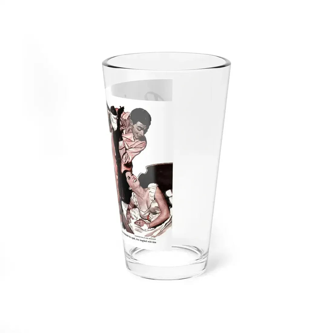 Peeping Cupid, The American Magazine, January 1953 (Magazine Illustration) Pint Glass 16oz - Go Mug Yourself