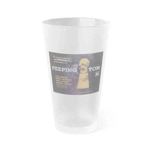 PEEPING TOM 1960 Movie Poster - Frosted Pint Glass 16oz 16oz Frosted - Go Mug Yourself