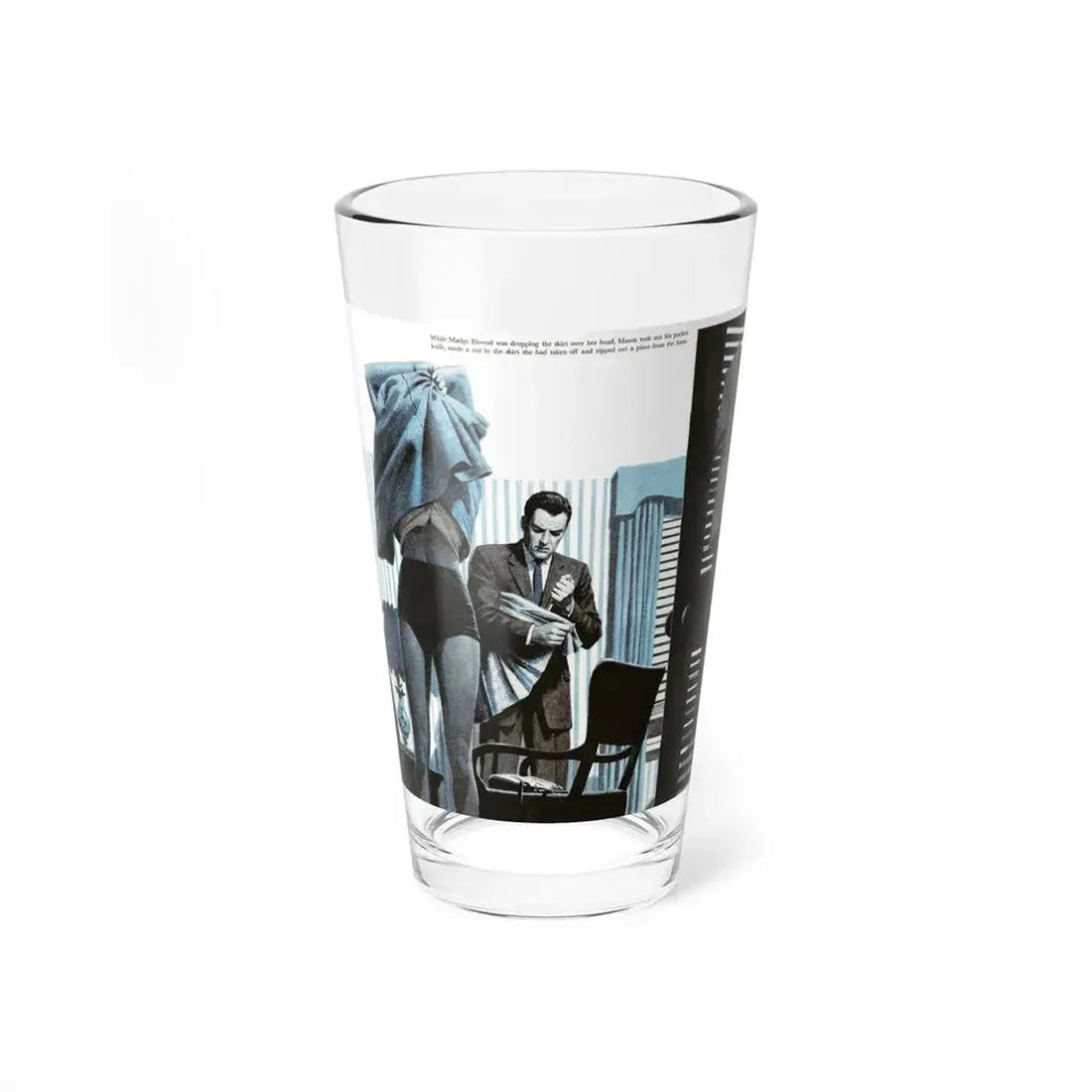 Peeping Tom, unknown illustration (Magazine Illustration) Pint Glass 16oz 16oz - Go Mug Yourself