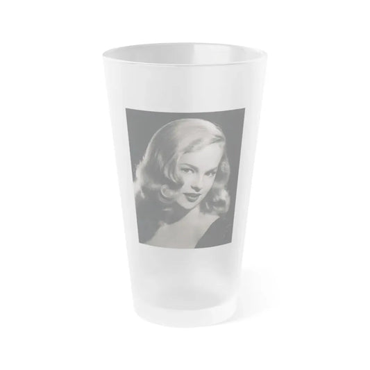 Peggy Cummins #071 (Vintage Female Icon) Frosted Pint Glass 16oz 16oz Frosted - Go Mug Yourself
