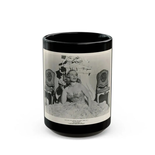 Peggy Cummins #12 (Vintage Female Icon) Black Coffee Mug 15oz - Go Mug Yourself
