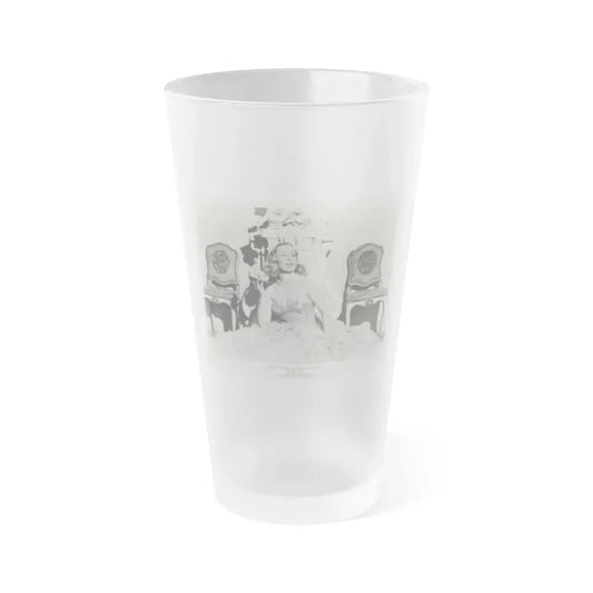 Peggy Cummins #12 (Vintage Female Icon) Frosted Pint Glass 16oz 16oz Frosted - Go Mug Yourself