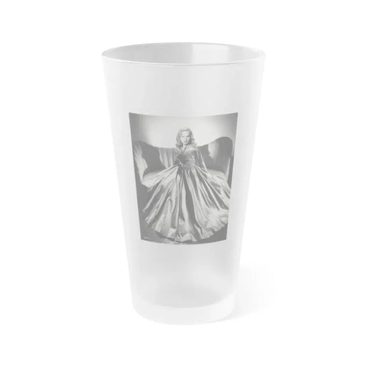 Peggy Cummins #23 (Vintage Female Icon) Frosted Pint Glass 16oz 16oz Frosted - Go Mug Yourself