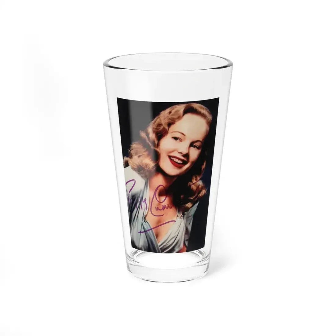 Peggy Cummins #32 (Vintage Female Icon) Pint Glass 16oz 16oz - Go Mug Yourself