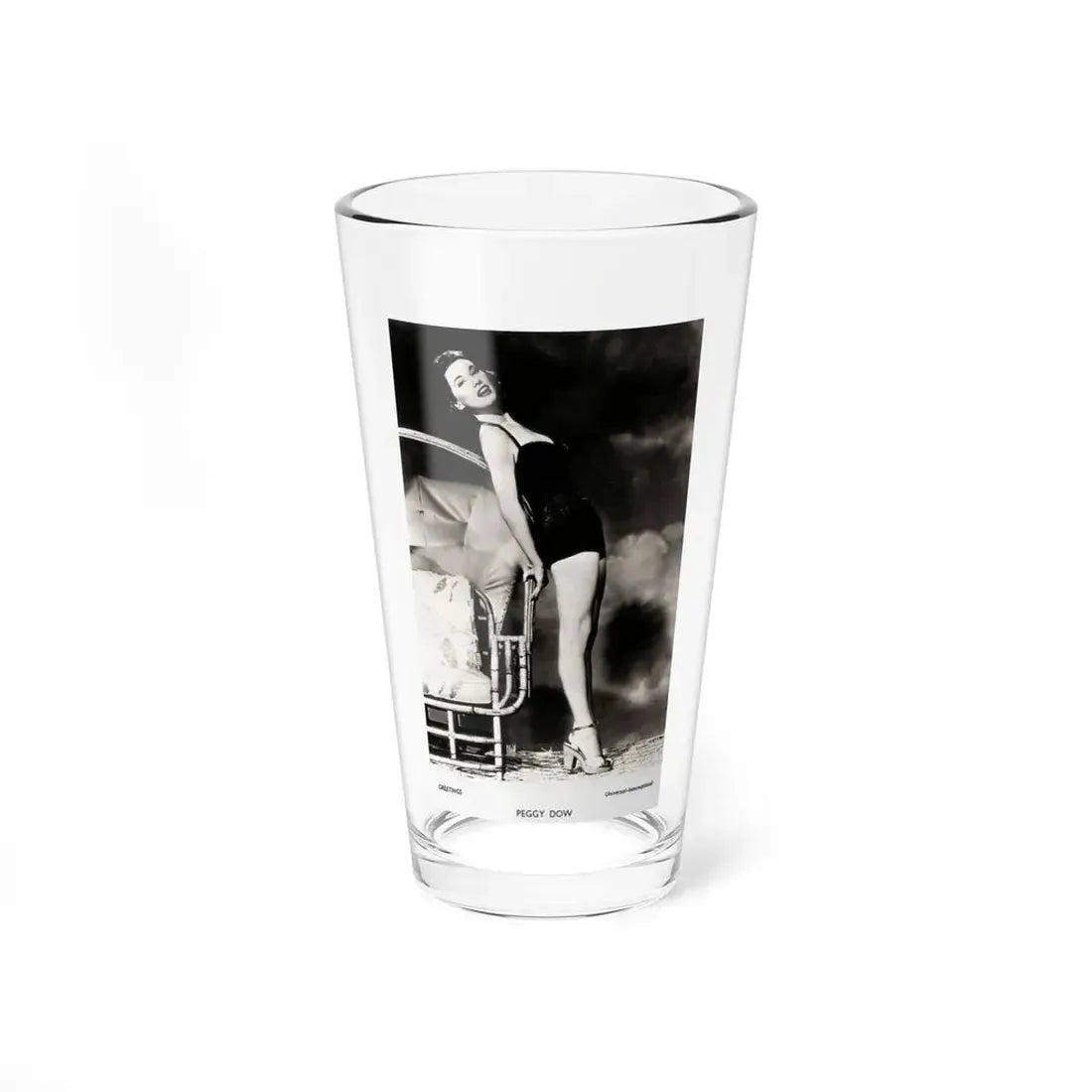 Peggy Dow #08 (Vintage Female Icon) Pint Glass 16oz 16oz - Go Mug Yourself