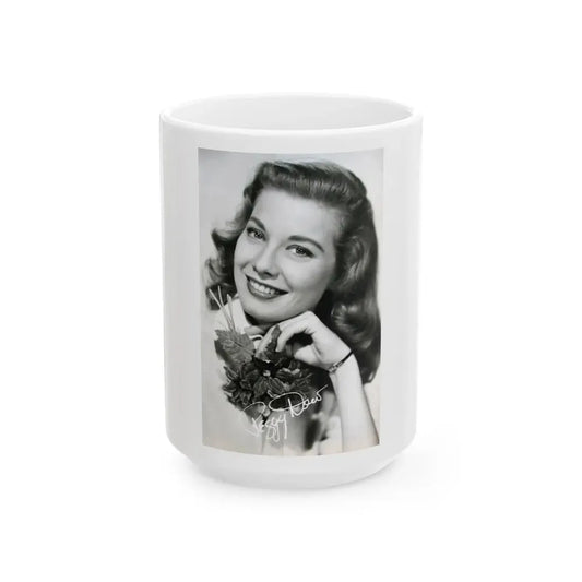 Peggy Dow #18 (Vintage Female Icon) White Coffee Mug 15oz - Go Mug Yourself