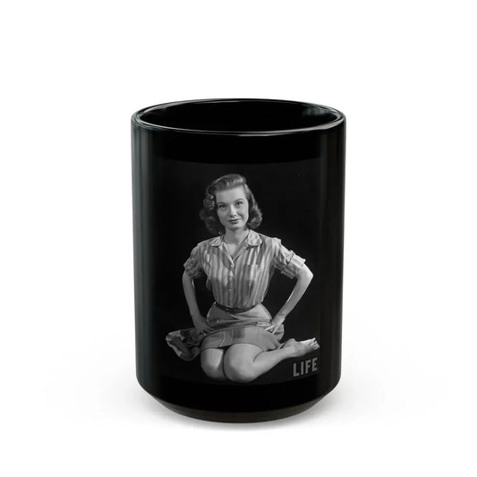 Peggy Dow #23 (Vintage Female Icon) Black Coffee Mug 15oz - Go Mug Yourself