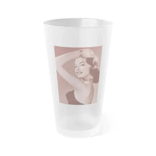 Peggy Dow #56 (Vintage Female Icon) Frosted Pint Glass 16oz 16oz Frosted - Go Mug Yourself