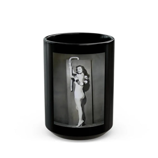 Peggy Dow #67 (Vintage Female Icon) Black Coffee Mug 15oz - Go Mug Yourself