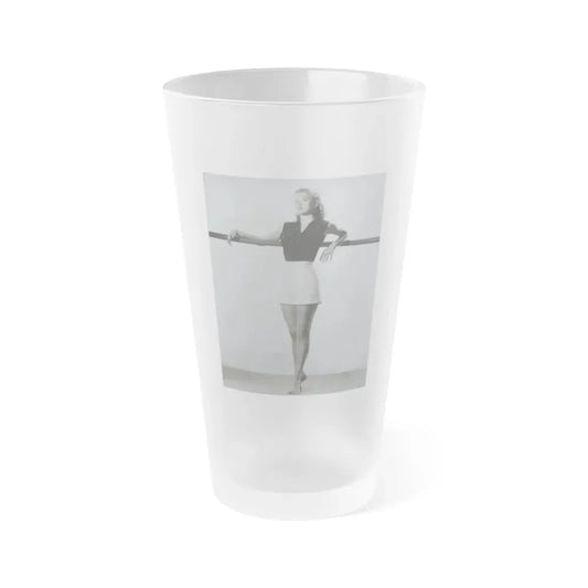 Peggy Dow #68 (Vintage Female Icon) Frosted Pint Glass 16oz 16oz Frosted - Go Mug Yourself
