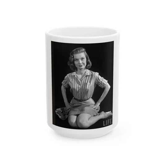 Peggy Dow #73 (Vintage Female Icon) White Coffee Mug 15oz - Go Mug Yourself