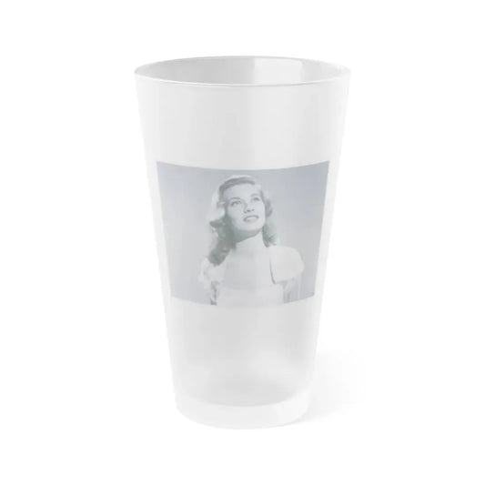 Peggy Dow #75 (Vintage Female Icon) Frosted Pint Glass 16oz 16oz Frosted - Go Mug Yourself
