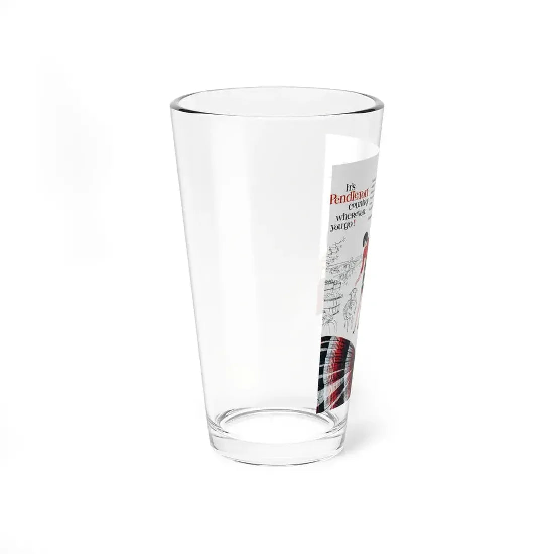Pendleton ad, 1961 (Magazine Illustration) Pint Glass 16oz - Go Mug Yourself