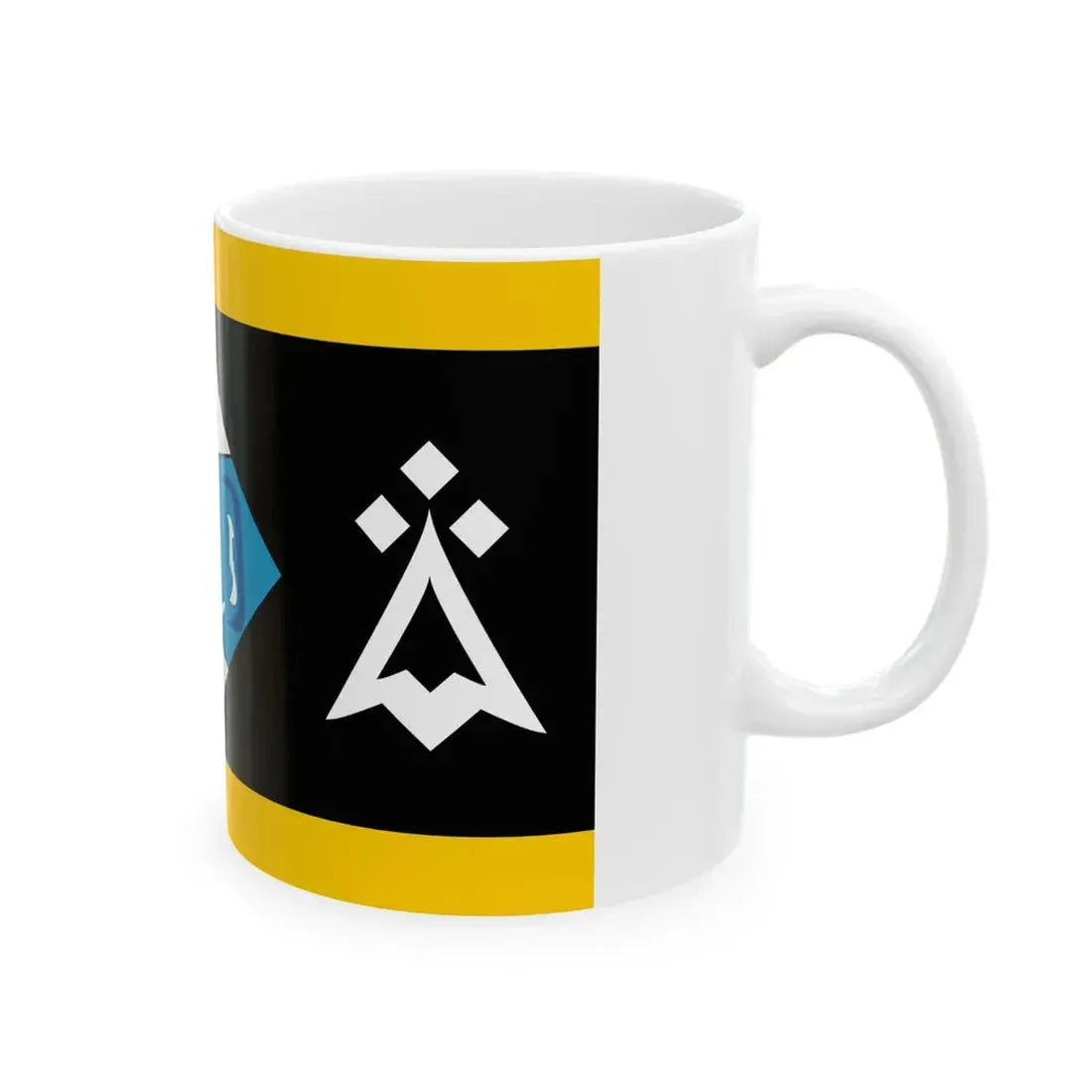 Penn Sardin traditional district flag (France) White Coffee Mug - Go Mug Yourself