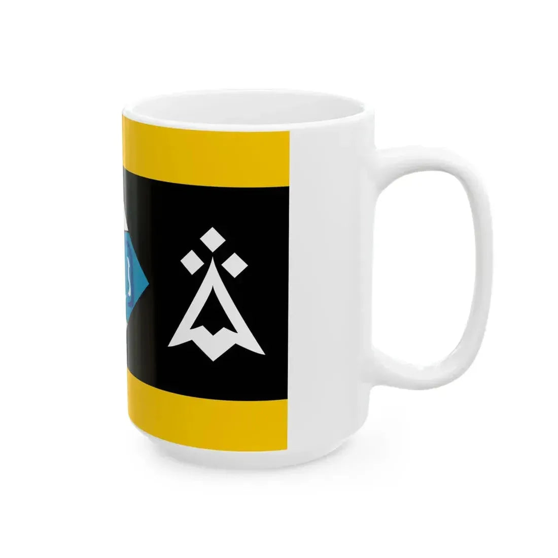 Penn Sardin traditional district flag (France) White Coffee Mug - Go Mug Yourself