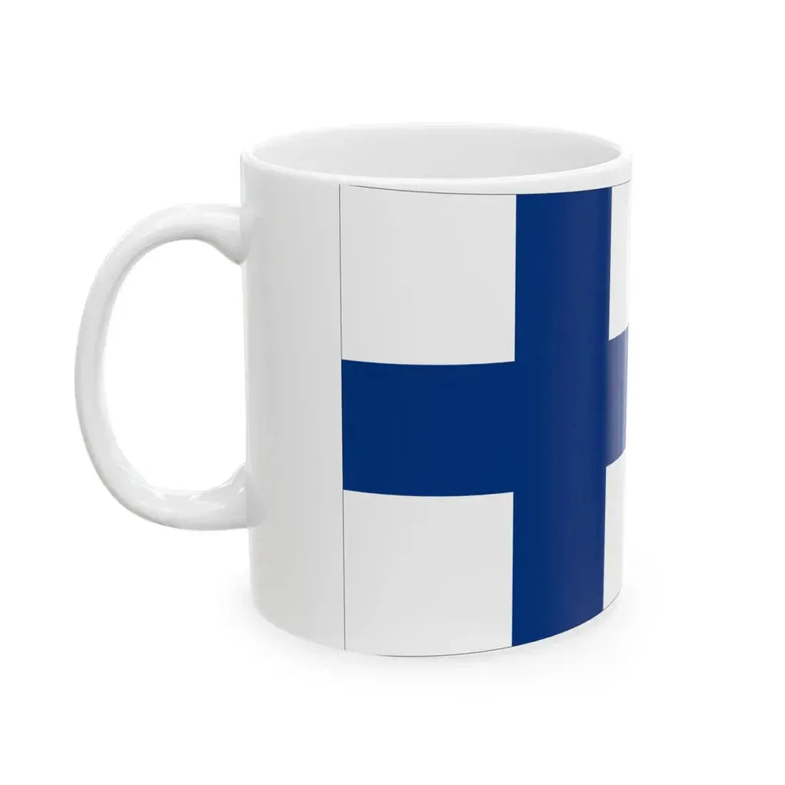 Pennant of Commander of Naval Squadron Finland (Finland) White Coffee Mug - Go Mug Yourself