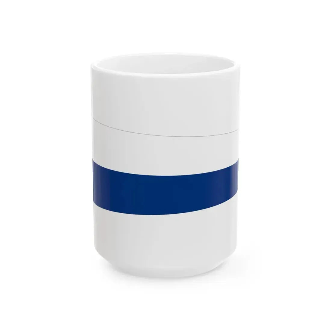 Pennant of Commander of Semi-Flotilla Finland (Finland) White Coffee Mug 15oz - Go Mug Yourself