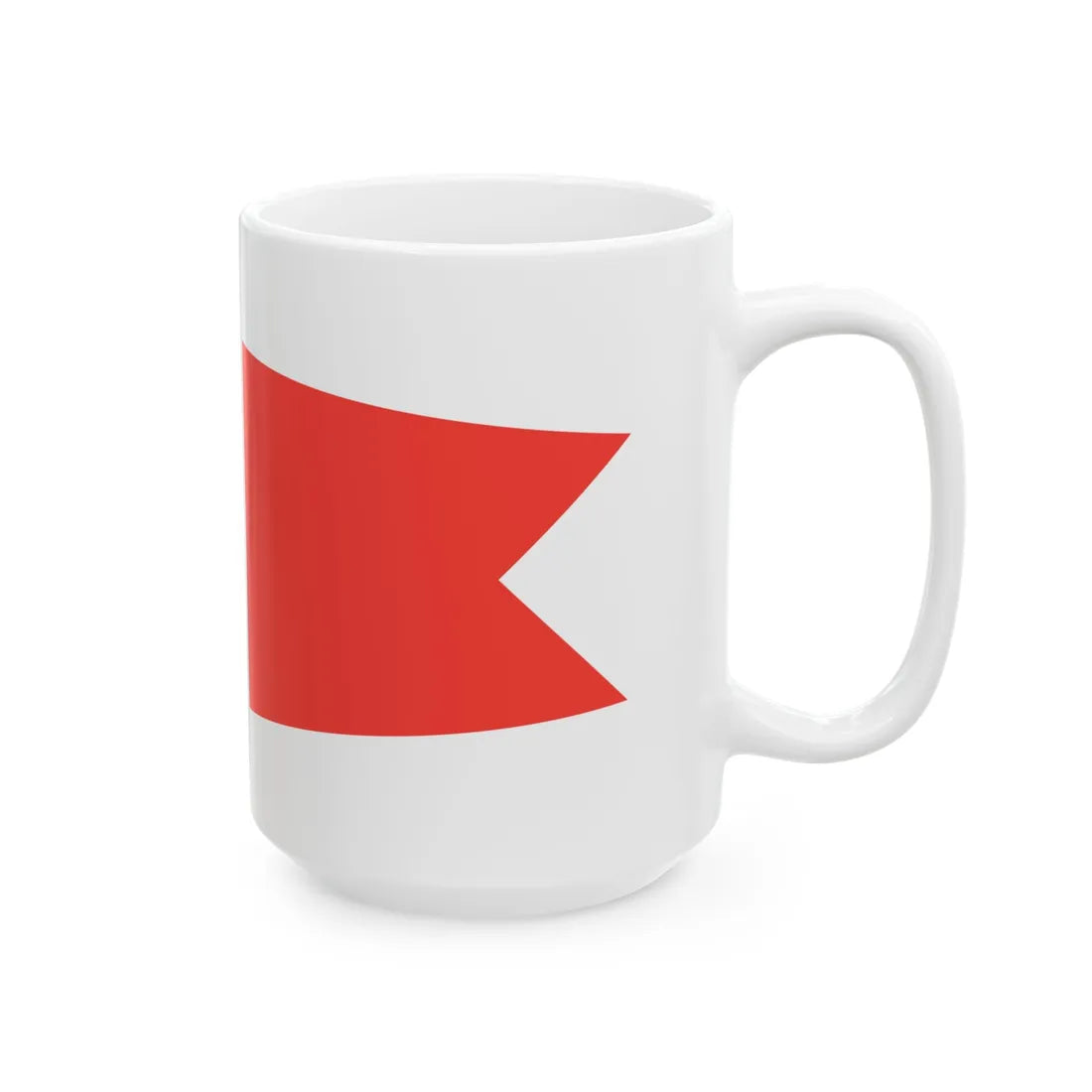 Pennant of the Chief of the Naval Air Force Staff of Madagascar Vice Admiral (Madagascar) White Coffee Mug - Go Mug Yourself
