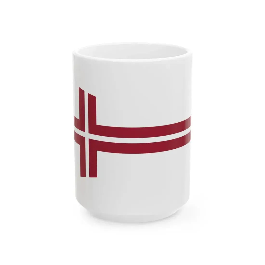Pennant of the Commander of Division of Latvia (Latvia) White Coffee Mug 15oz - Go Mug Yourself
