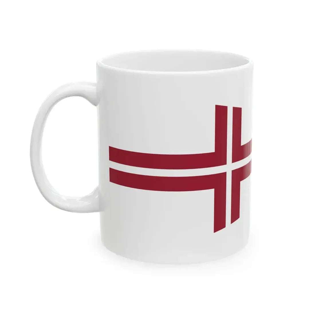 Pennant of the Commander of Division of Latvia (Latvia) White Coffee Mug - Go Mug Yourself