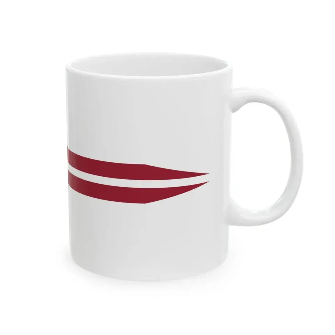Pennant of the Commander of Division of Latvia (Latvia) White Coffee Mug - Go Mug Yourself