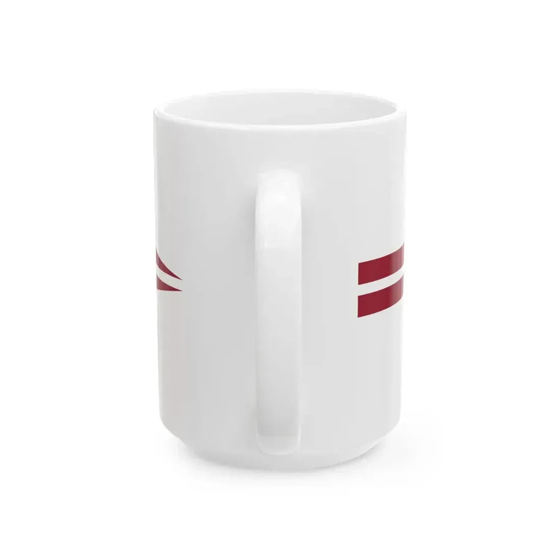 Pennant of the Commander of Division of Latvia (Latvia) White Coffee Mug - Go Mug Yourself