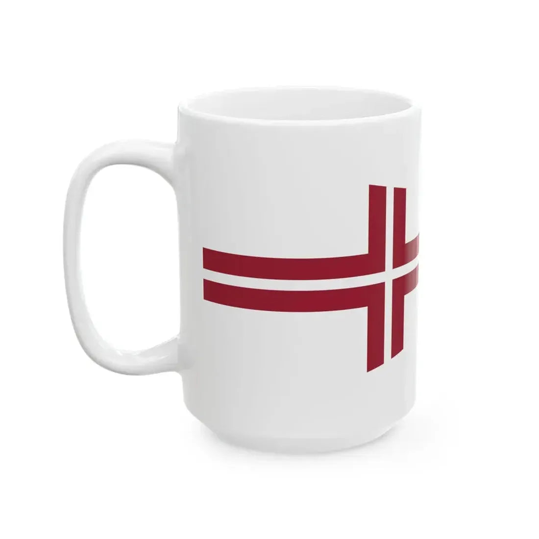 Pennant of the Commander of Division of Latvia (Latvia) White Coffee Mug - Go Mug Yourself