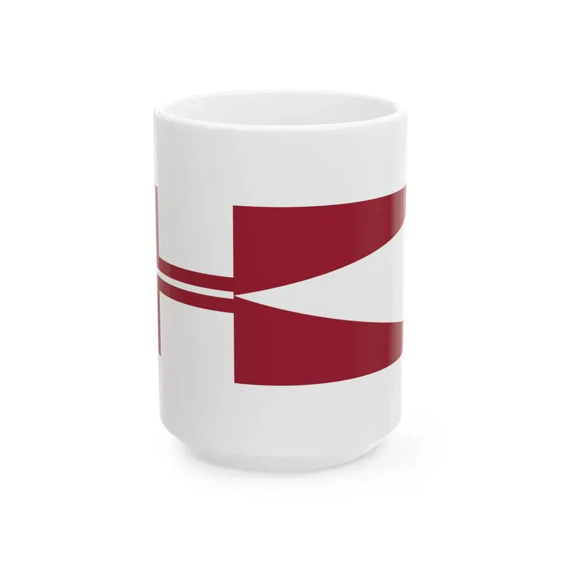 Pennant of the Commander of Squadron of Latvia (Latvia) White Coffee Mug 15oz - Go Mug Yourself