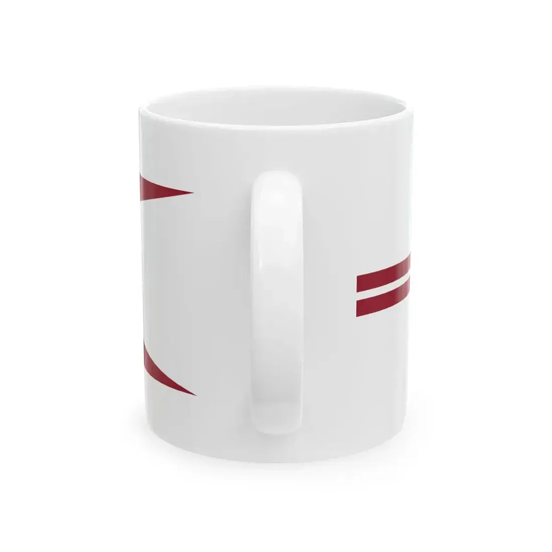 Pennant of the Commander of Squadron of Latvia (Latvia) White Coffee Mug - Go Mug Yourself