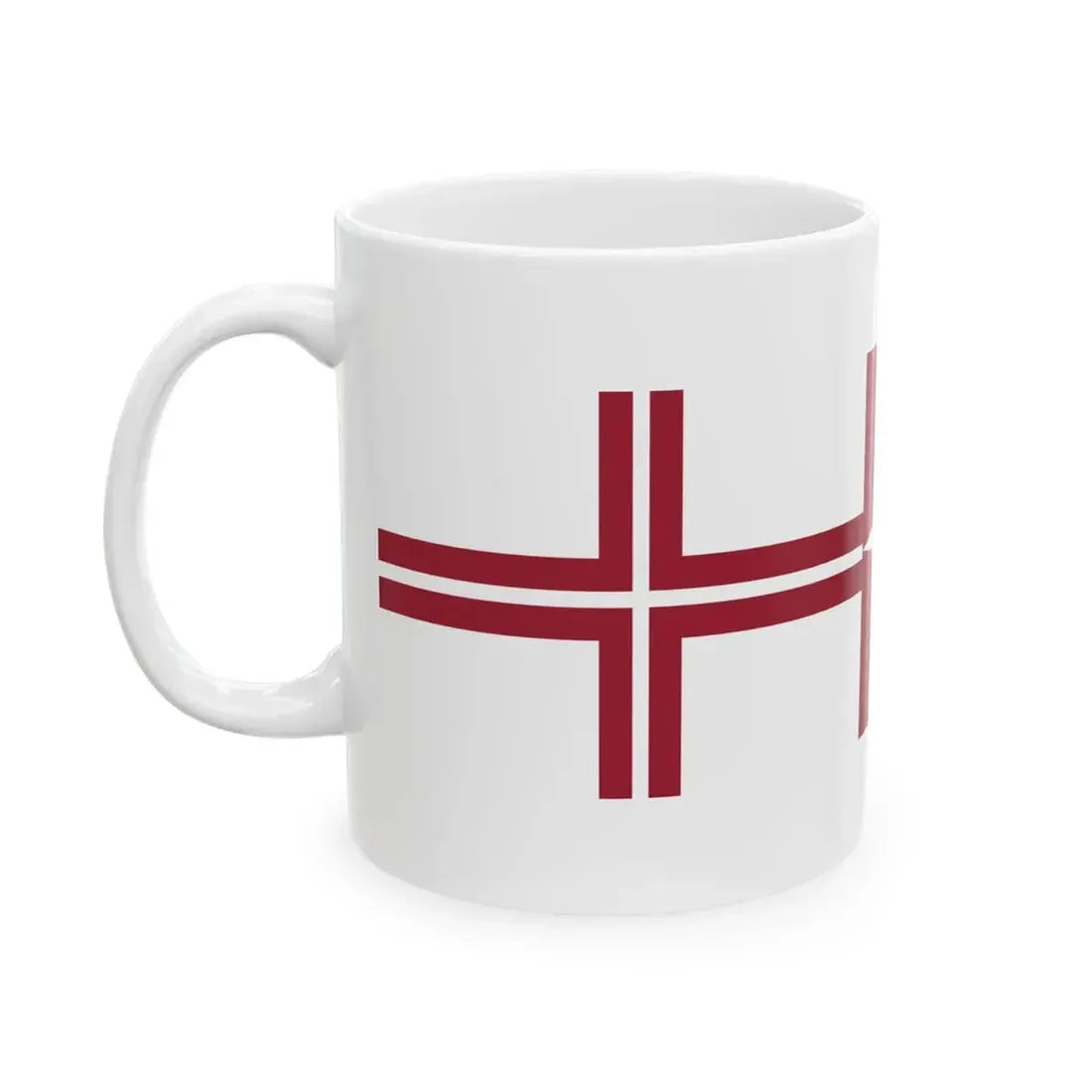 Pennant of the Commander of Squadron of Latvia (Latvia) White Coffee Mug - Go Mug Yourself