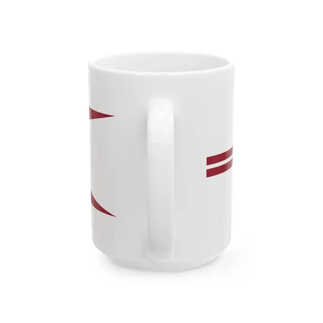 Pennant of the Commander of Squadron of Latvia (Latvia) White Coffee Mug - Go Mug Yourself