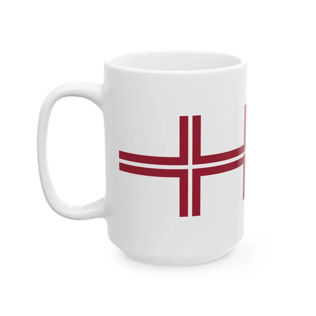 Pennant of the Commander of Squadron of Latvia (Latvia) White Coffee Mug - Go Mug Yourself