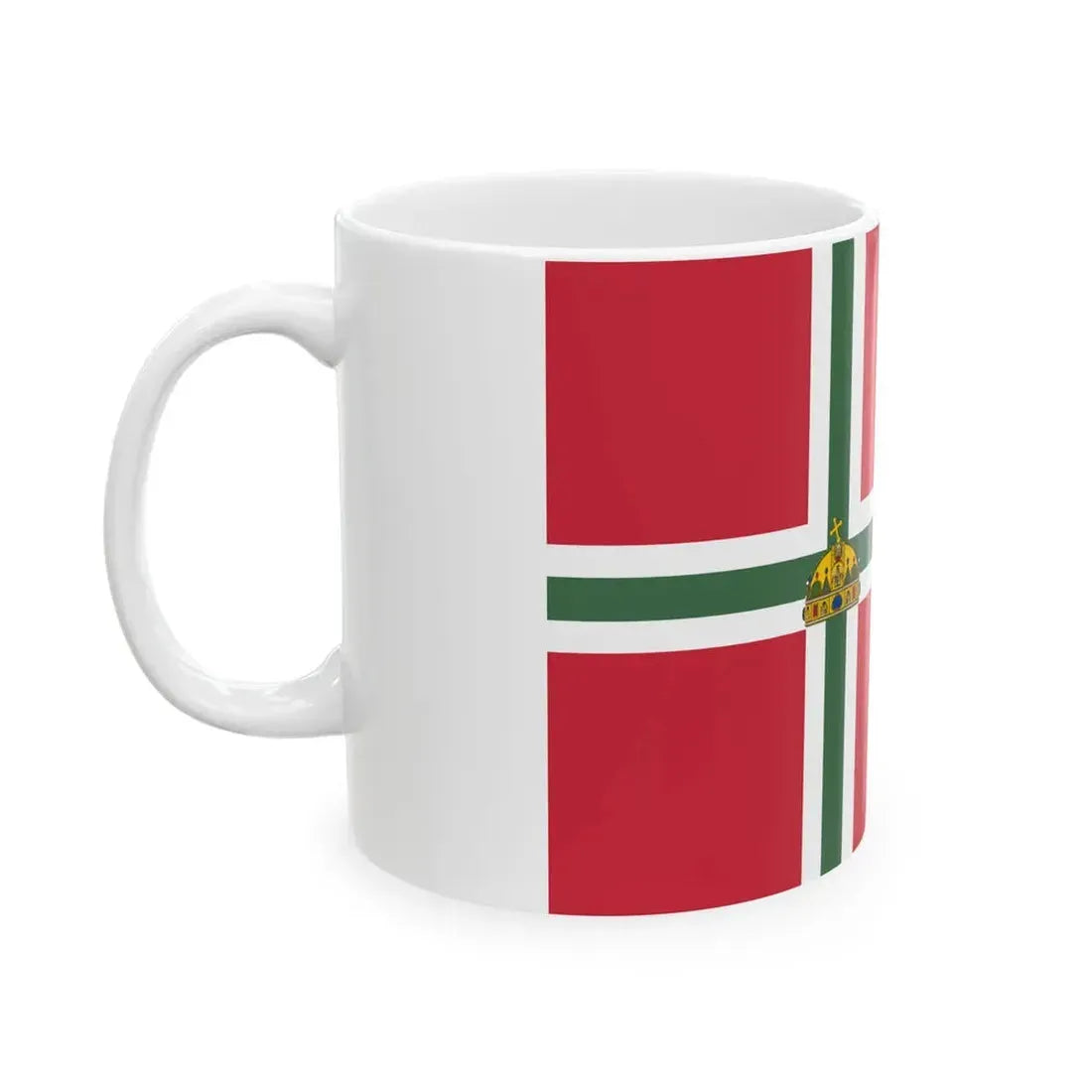 Pennant of the Commodore of Balaton-Furedi Yacht Club 1867 (Hungary) White Coffee Mug - Go Mug Yourself