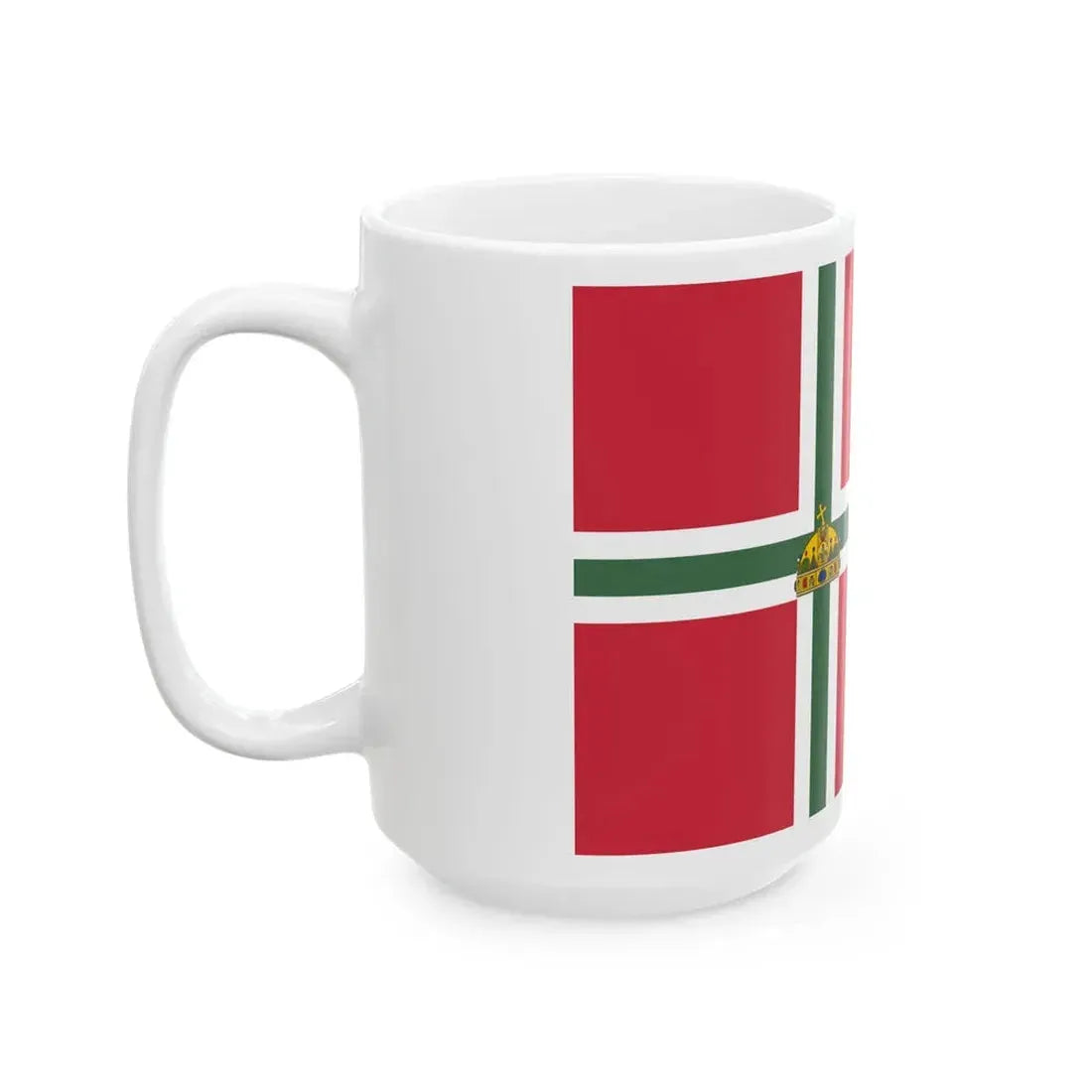 Pennant of the Commodore of Balaton-Furedi Yacht Club 1867 (Hungary) White Coffee Mug - Go Mug Yourself
