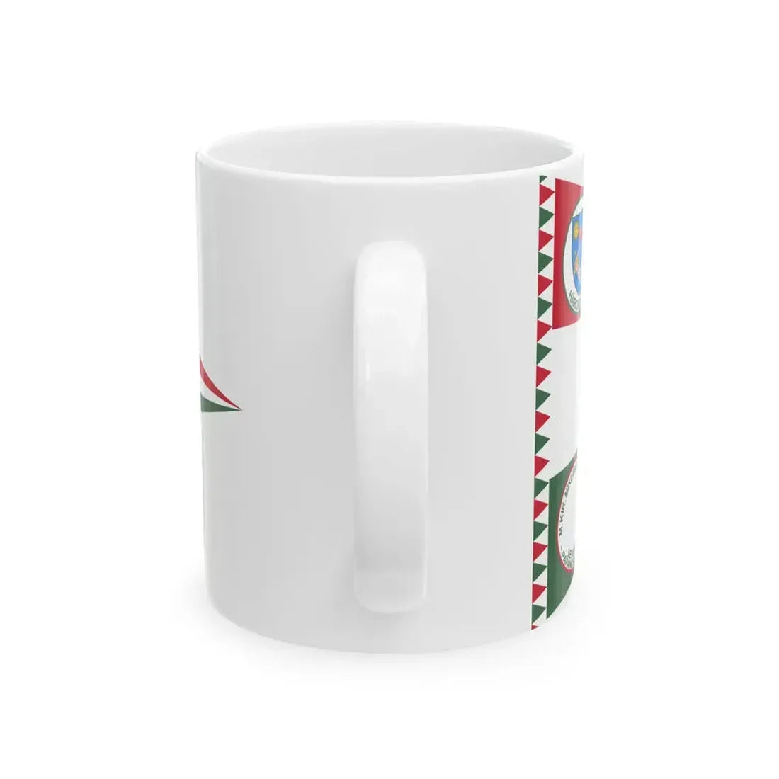 Pennant of the Levente Headquarters of Miklosvar District (Hungary) White Coffee Mug - Go Mug Yourself