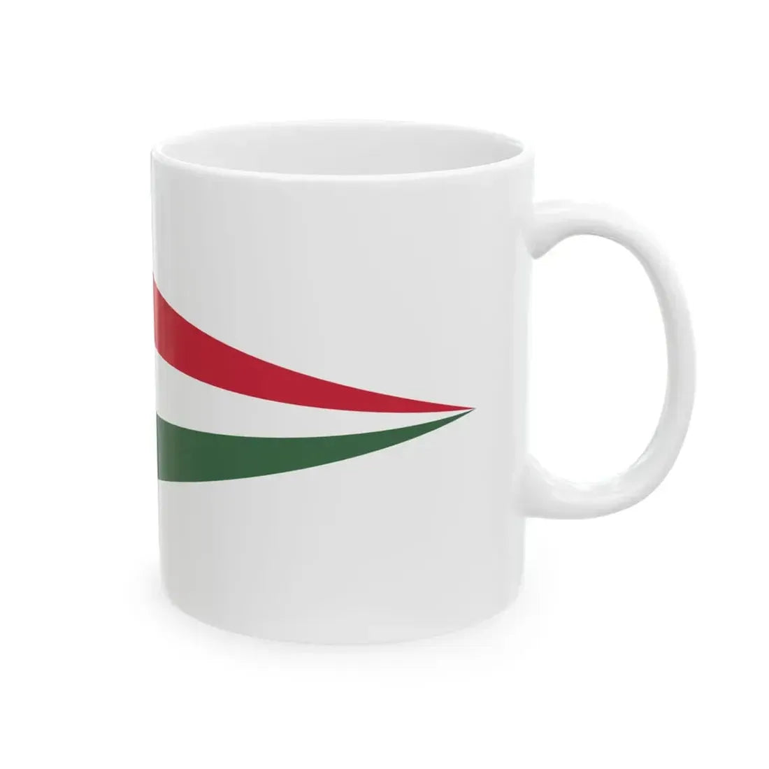 Pennant of the Levente Headquarters of Miklosvar District (Hungary) White Coffee Mug - Go Mug Yourself