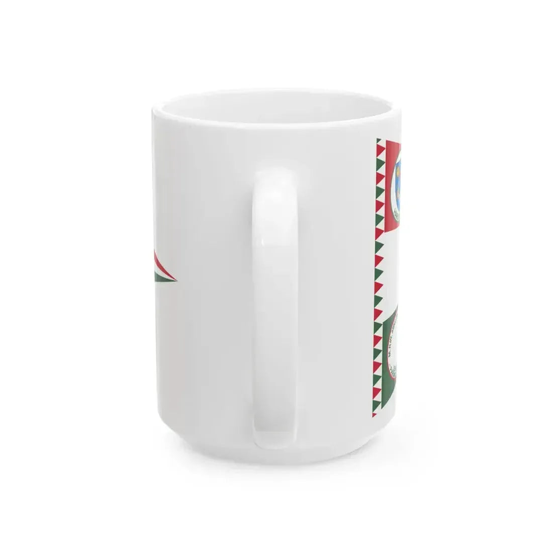 Pennant of the Levente Headquarters of Miklosvar District (Hungary) White Coffee Mug - Go Mug Yourself