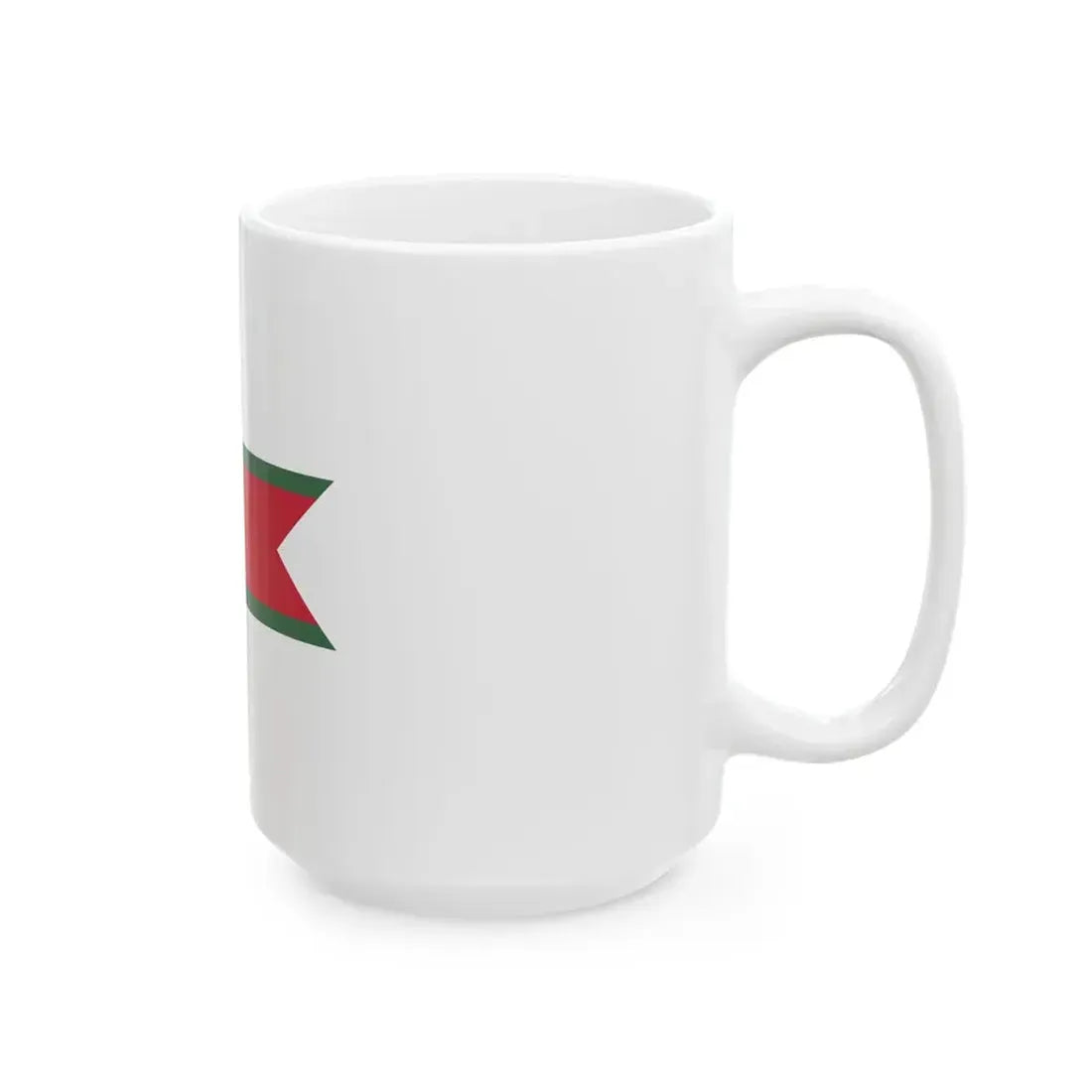 Pennant of the Rear Commodore of the Imperial and Royal Yacht Squadron Transleithania (Hungary) White Coffee Mug - Go Mug Yourself