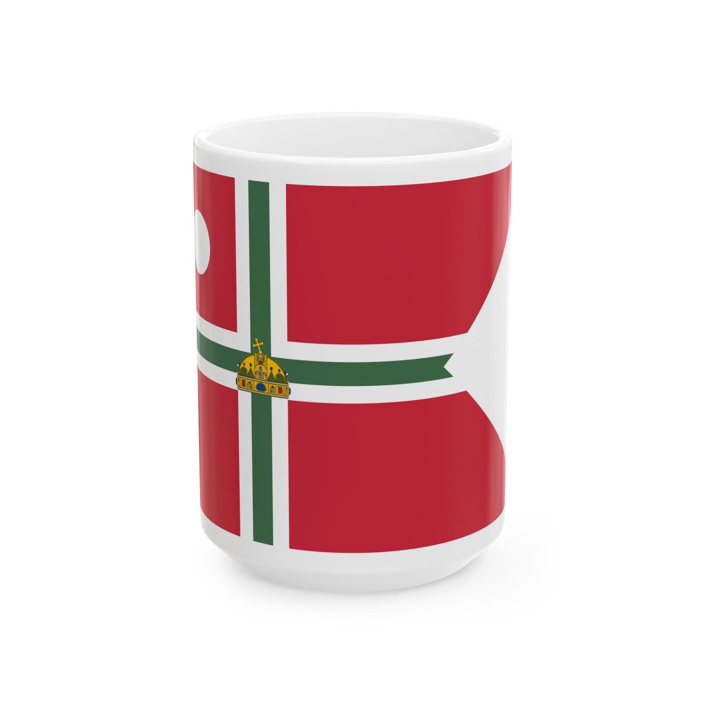 Pennant of the Vice Commodore of Balaton-Furedi Yacht Club 1867 (Hungary) White Coffee Mug-15oz-Go Mug Yourself