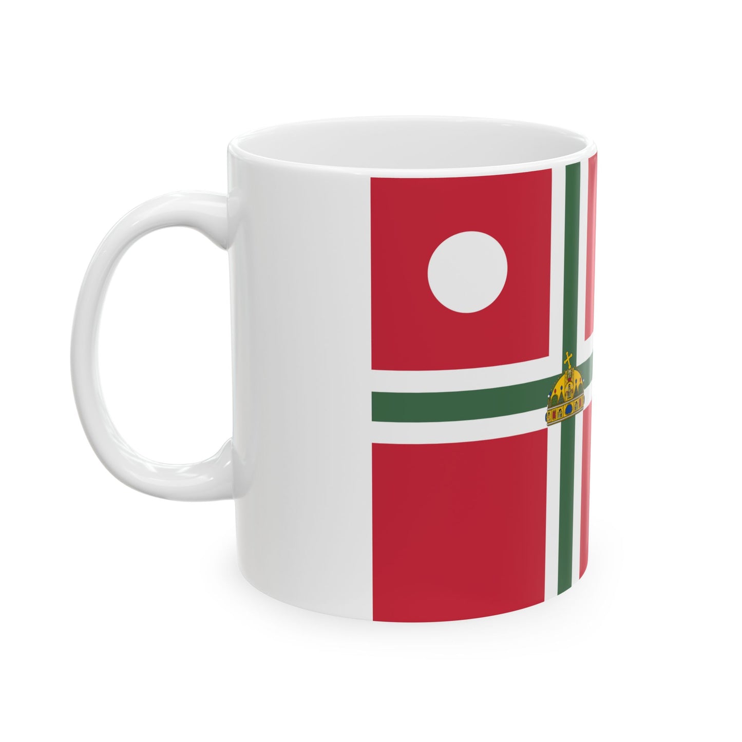 Pennant of the Vice Commodore of Balaton-Furedi Yacht Club 1867 (Hungary) White Coffee Mug-Go Mug Yourself