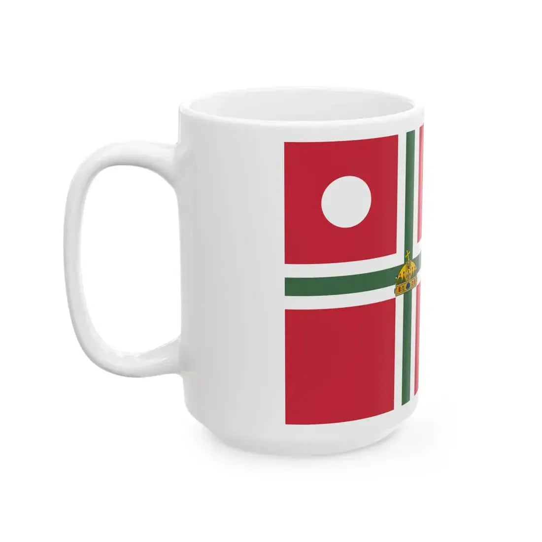 Pennant of the Vice Commodore of Balaton-Furedi Yacht Club 1867 (Hungary) White Coffee Mug - Go Mug Yourself