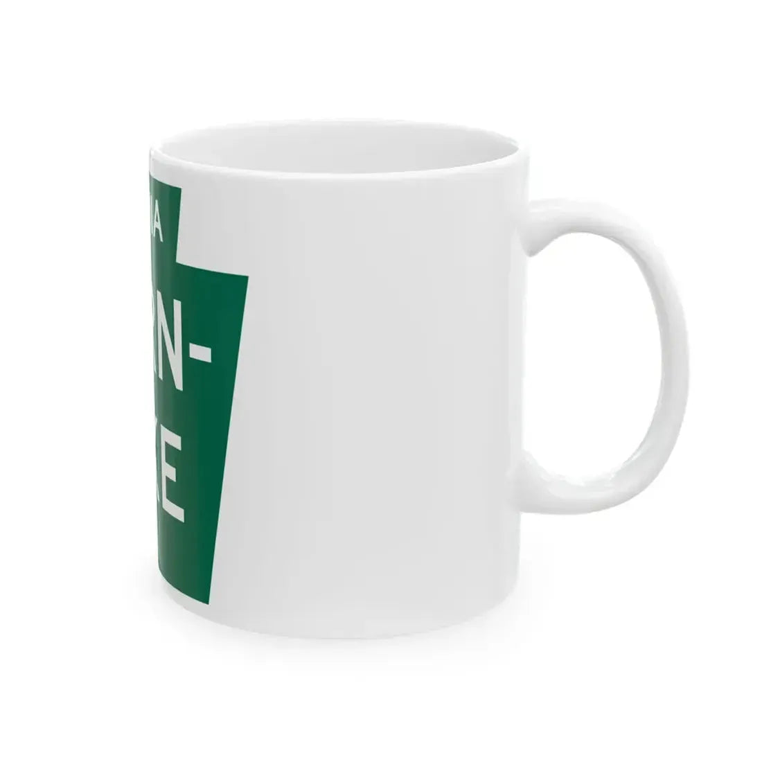 Pennsylvania Turnpike logo (Pennsylvania) (Road Sign) White Coffee Mug - Go Mug Yourself