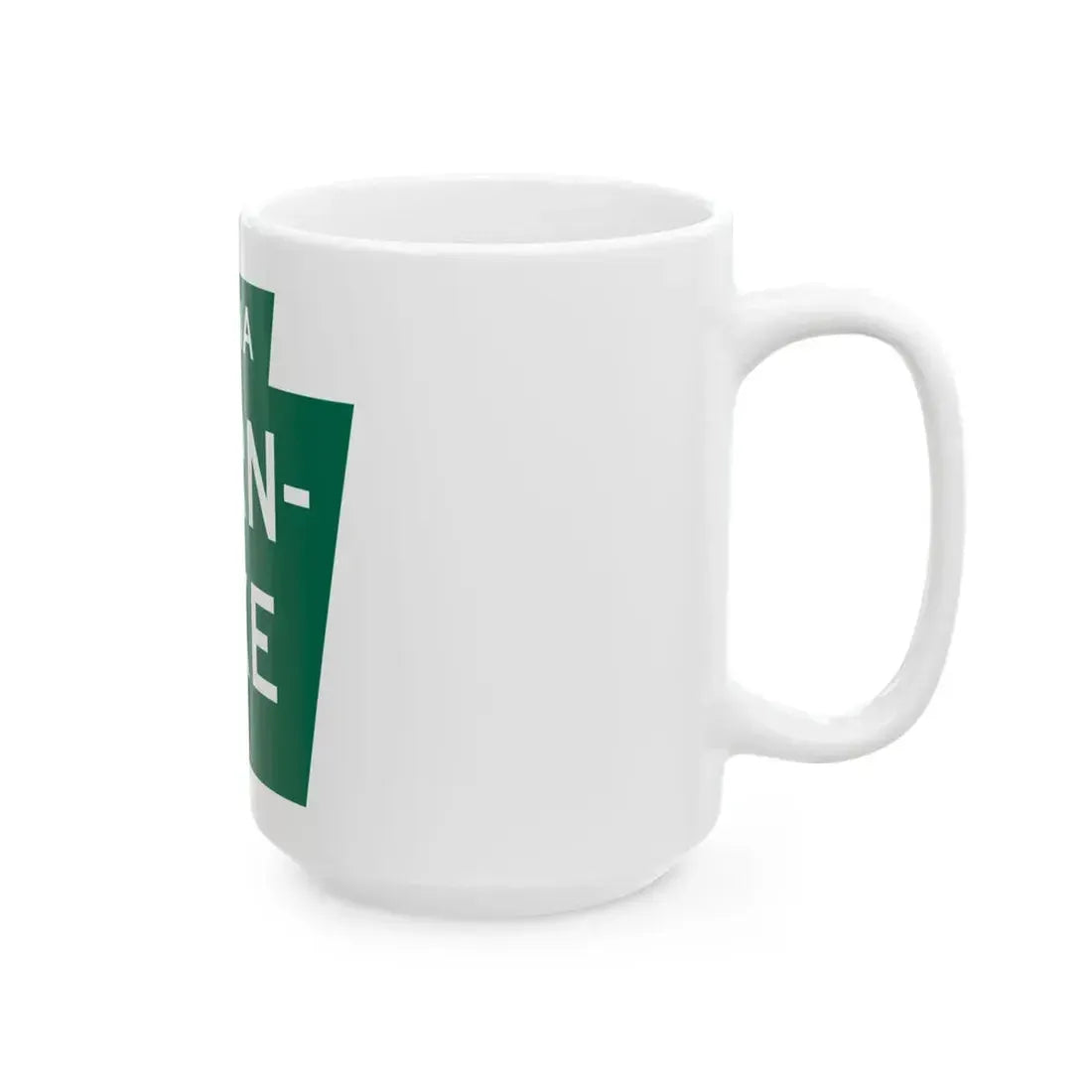 Pennsylvania Turnpike logo (Pennsylvania) (Road Sign) White Coffee Mug - Go Mug Yourself