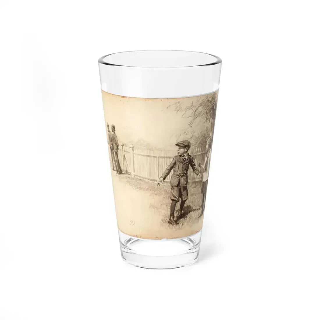 Penrod Jashber, Cosmopolitan magazine illustration, March 1917 (Magazine Illustration) Pint Glass 16oz 16oz - Go Mug Yourself