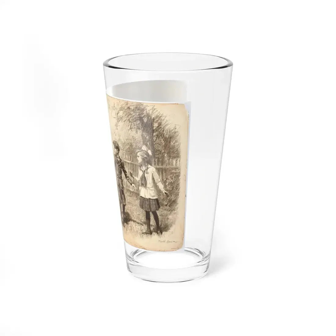 Penrod Jashber, Cosmopolitan magazine illustration, March 1917 (Magazine Illustration) Pint Glass 16oz - Go Mug Yourself