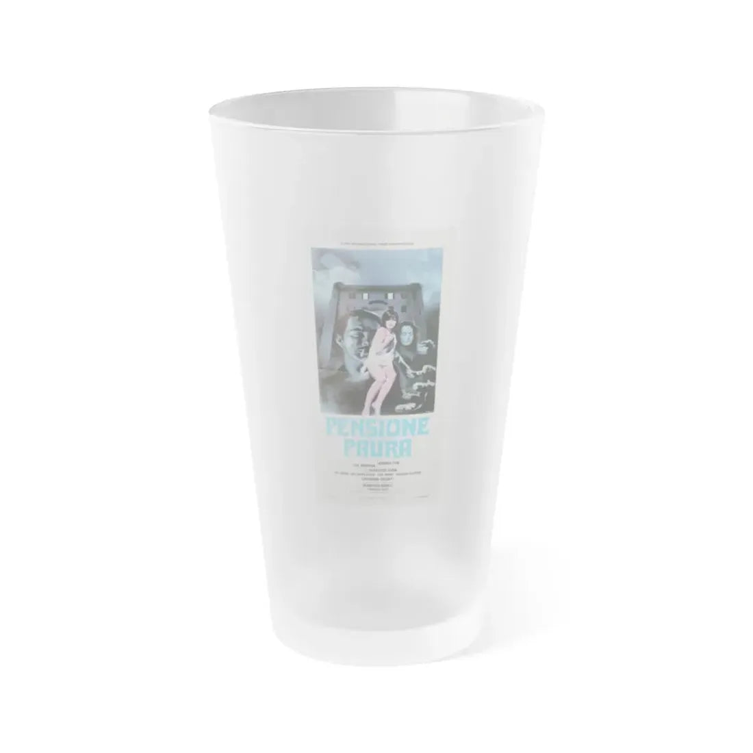 PENSIONE PAURA (ITALIAN) 1978 Movie Poster - Frosted Pint Glass 16oz 16oz Frosted - Go Mug Yourself