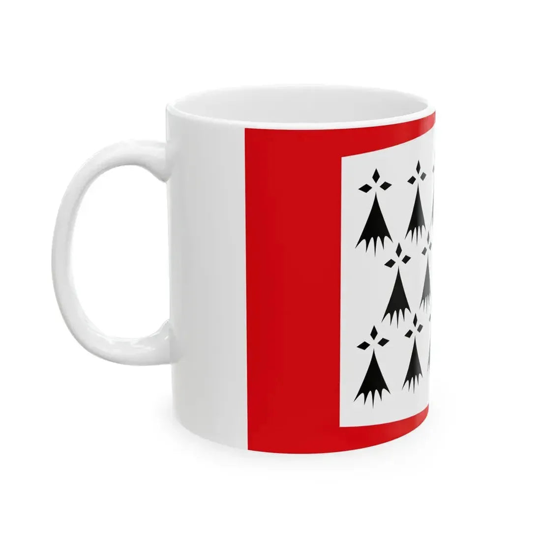Penthievre traditional district flag (France) White Coffee Mug - Go Mug Yourself